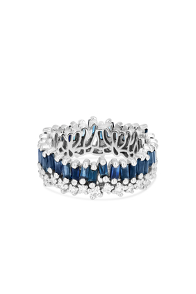Audrey Blue Sapphire Eternity Ring